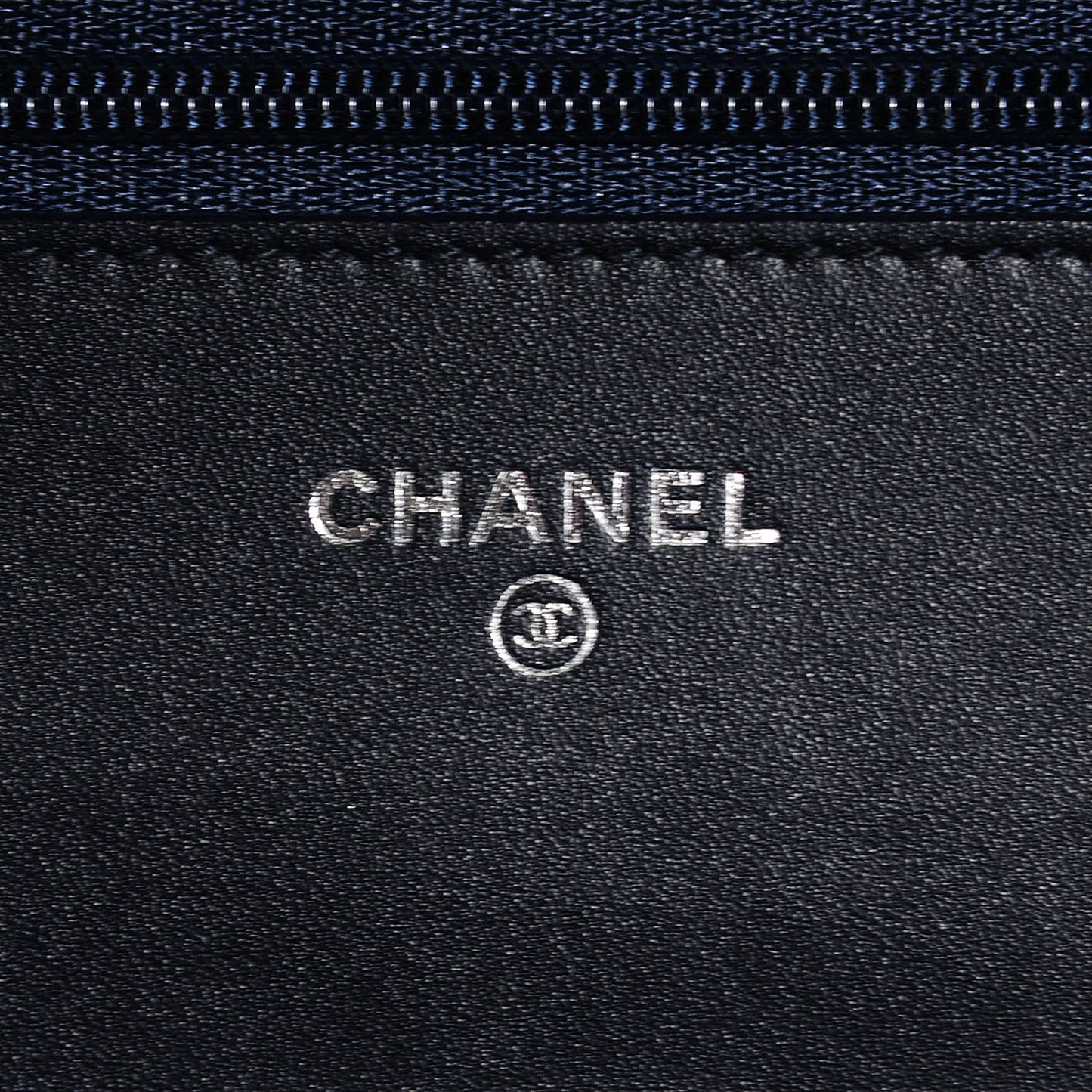 Velvet Quilted Boy Wallet On Chain WOC Dark Blue
