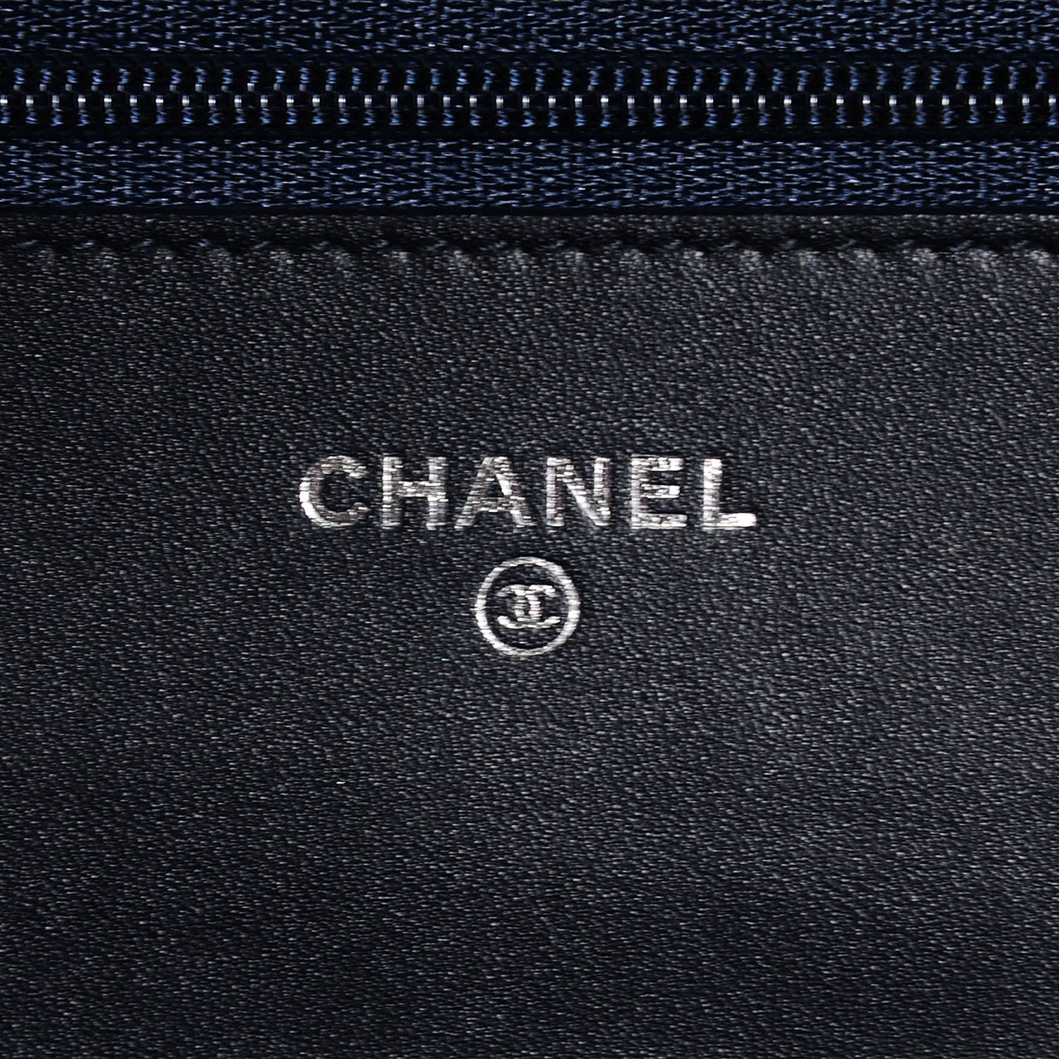 Chanel Velvet Quilted Boy Wallet On Chain WOC Dark Blue 6 of 9