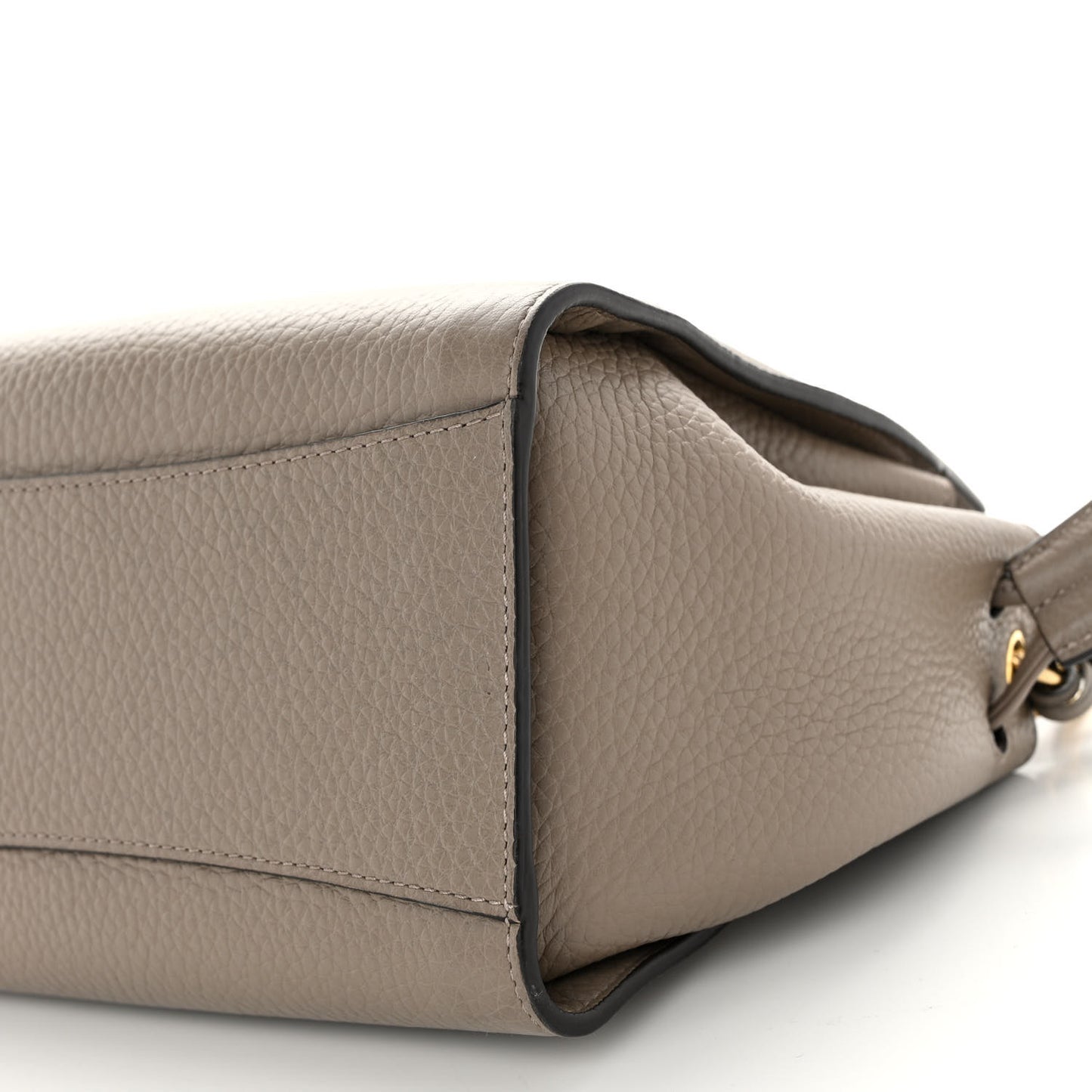 Heavy Grain Small Iris Tote Powder Grey Dark Clay