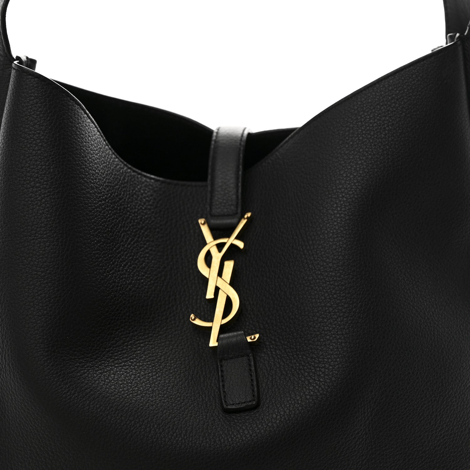Saint Laurent Smooth Calfskin Large Le 5 A 7 Soft Hobo Black 8 of 10