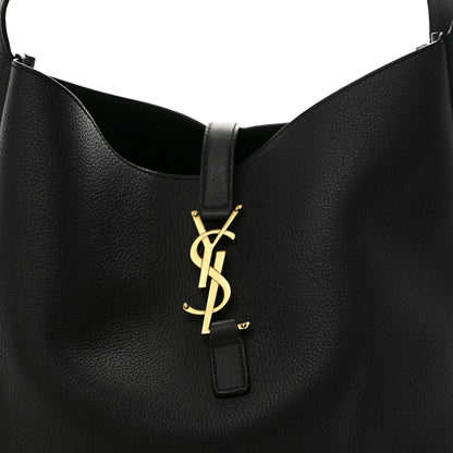 Saint Laurent Smooth Calfskin Large Le 5 A 7 Soft Hobo Black 8 of 10