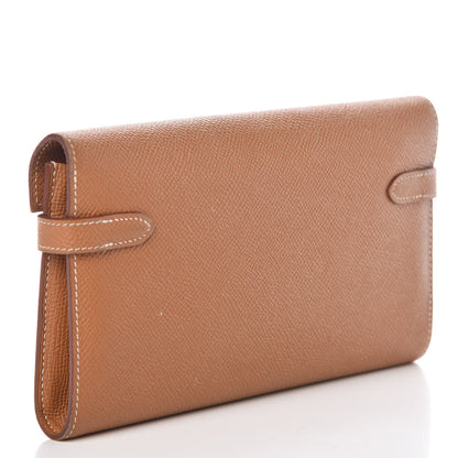 Hermes Epsom Kelly Longue Wallet Gold 3 of 12