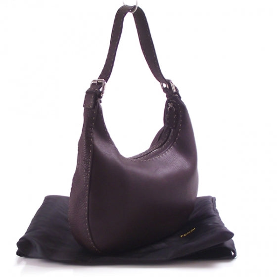 Fendi Leather Selleria Hobo 3 of 5