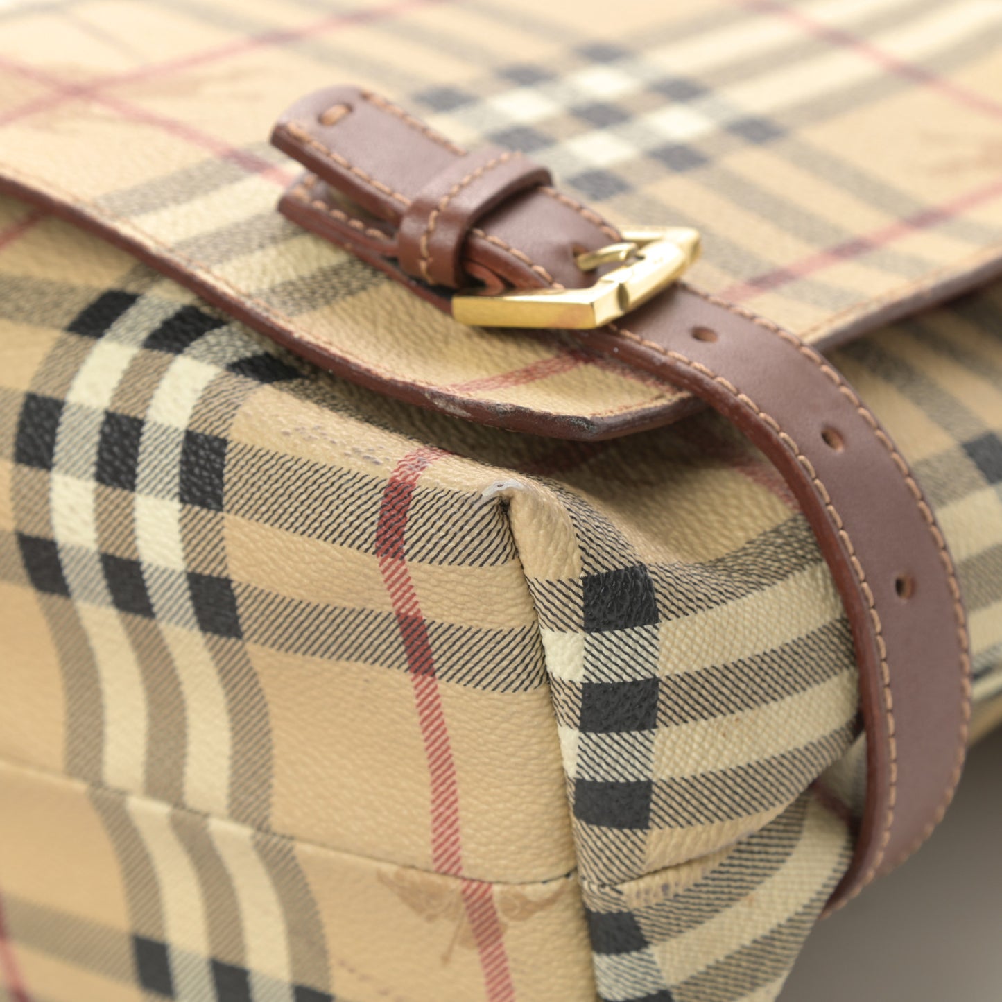 Haymarket Check Messenger Bag Brown