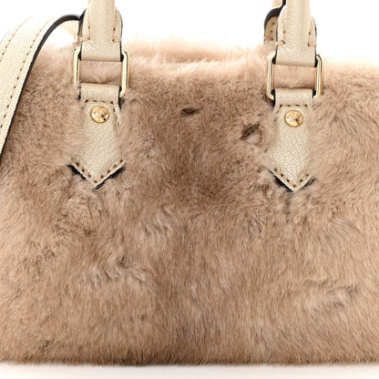 Louis Vuitton Mink Nano Speedy Bandouliere Gold 7 of 9