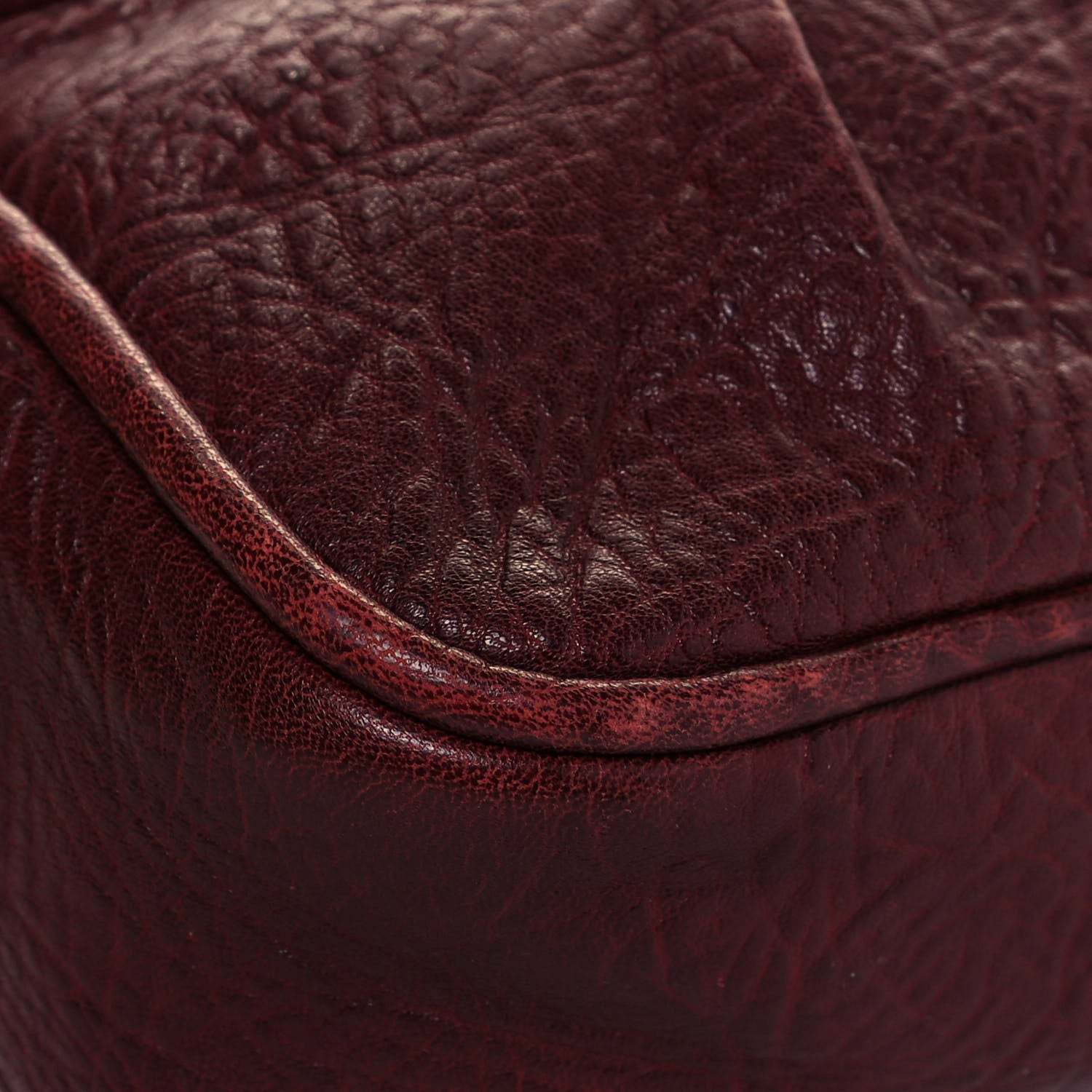 Chanel Distressed Lambskin Lady Braid Flap Burgundy 10 of 11