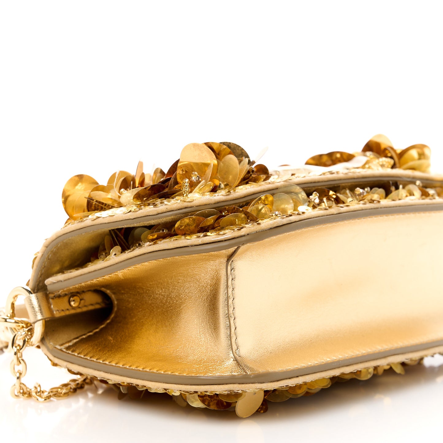 Sequin DG Shoulder Bag Oro