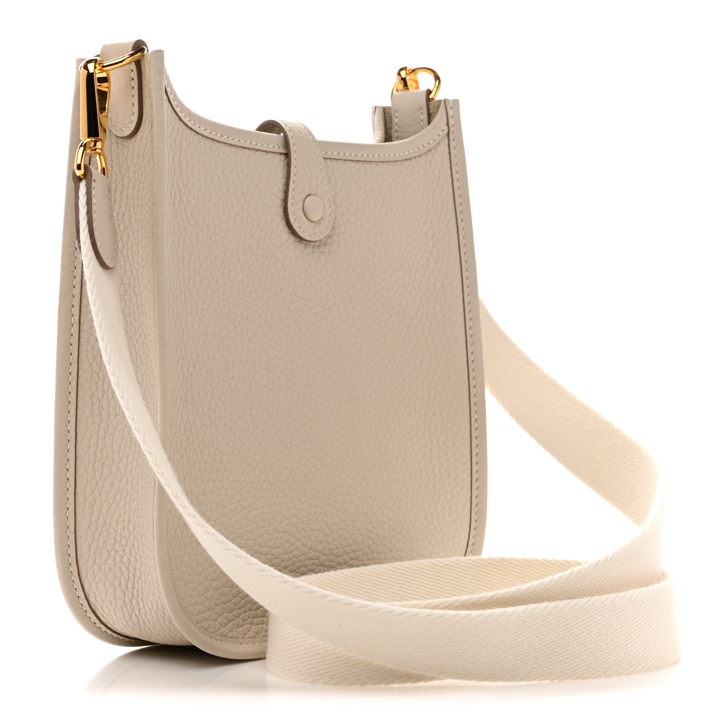 Hermes Taurillon Clemence Amazone Evelyne TPM Craie White 3 of 11