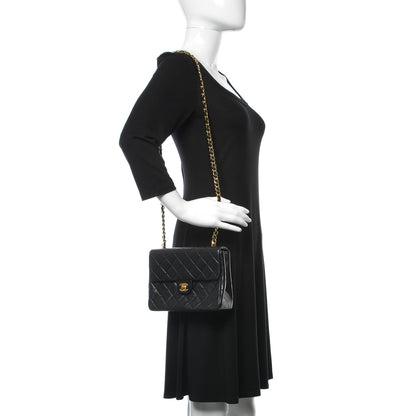 Chanel Lambskin Quilted Mini Square Flap Bag Black 2 of 14
