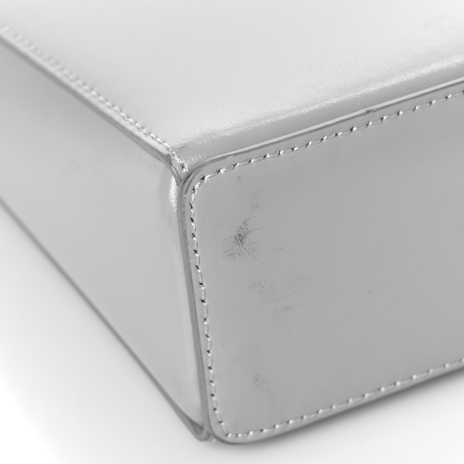 Givenchy Box Calfskin Small Cut Out Shoulder Bag Cloud Grey 8 of 9