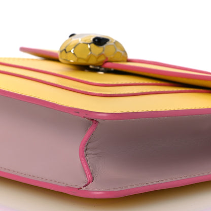 Bulgari Calfskin Small Serpenti Forever Snake Strap Crossbody Bag Yellow Multicolor 11 of 15