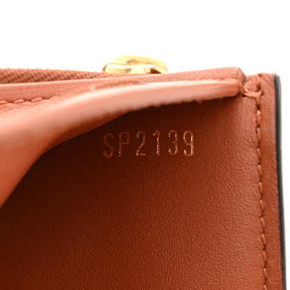 Louis Vuitton Monogram Flower Lock Compact Wallet Caramel 7 of 9