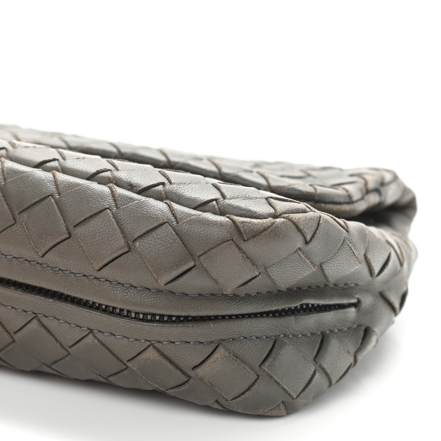 Bottega Veneta Nappa Intrecciato Mini Chain Messenger Gun Metal 9 of 9