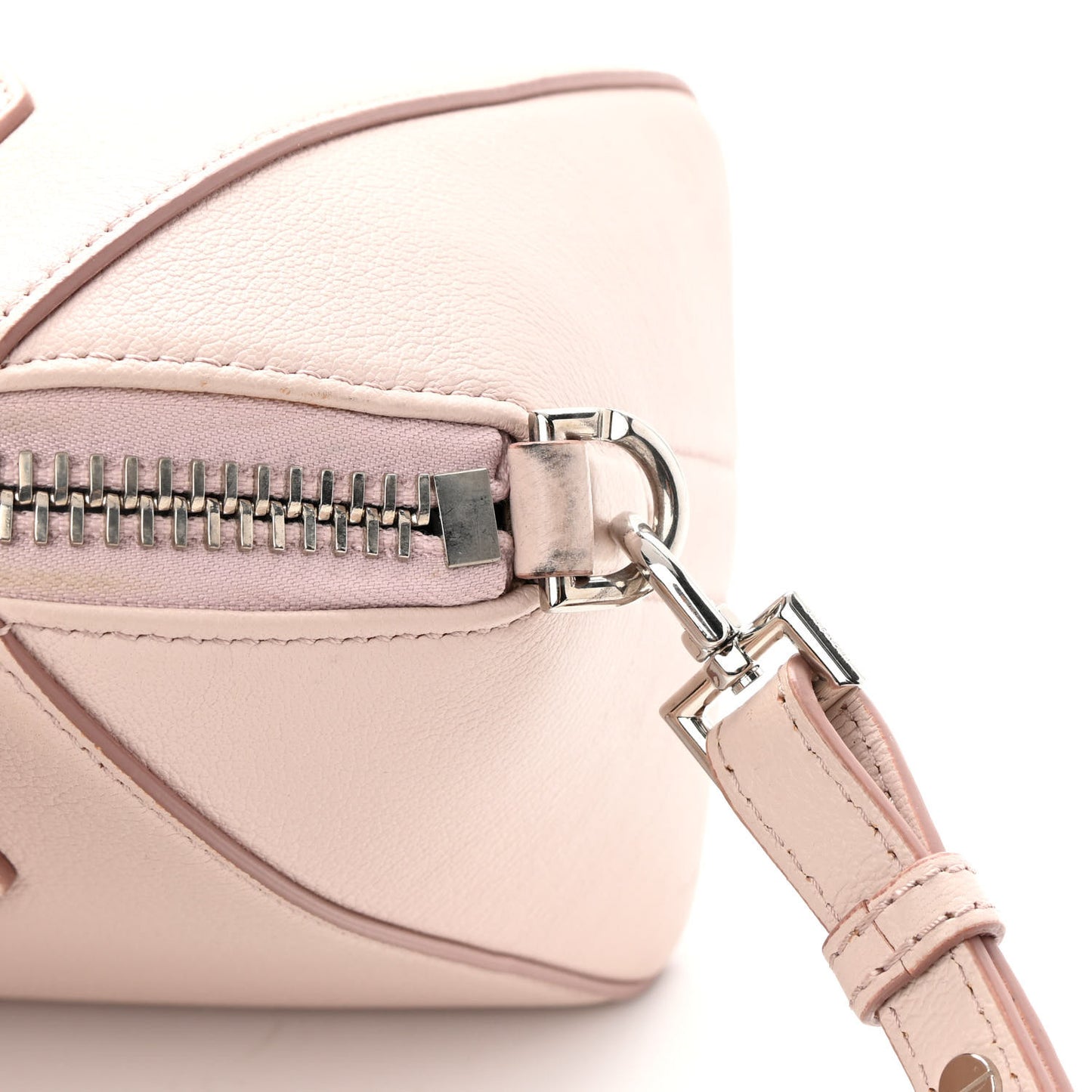 Sugar Goatskin Mini Antigona Pale Pink