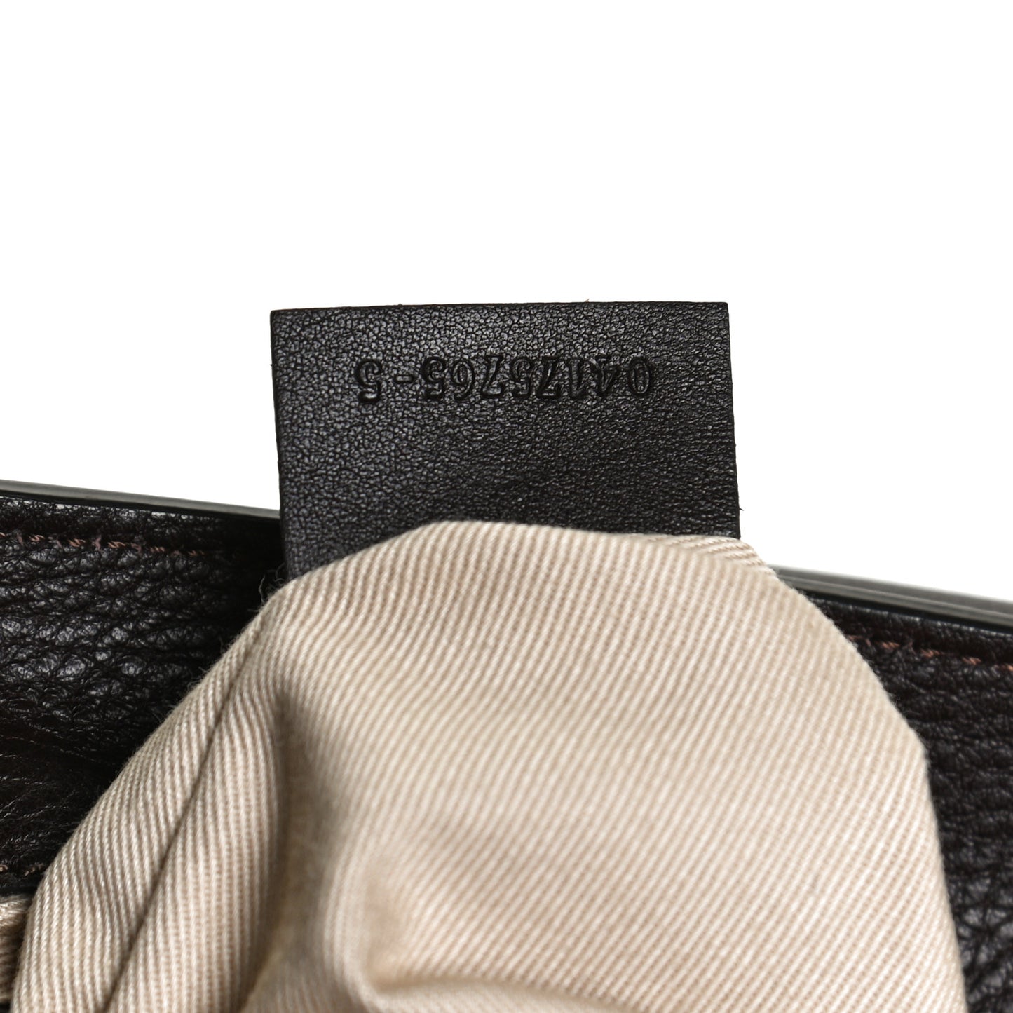 Suede Calfskin Small Faye Backpack Carbon Brown