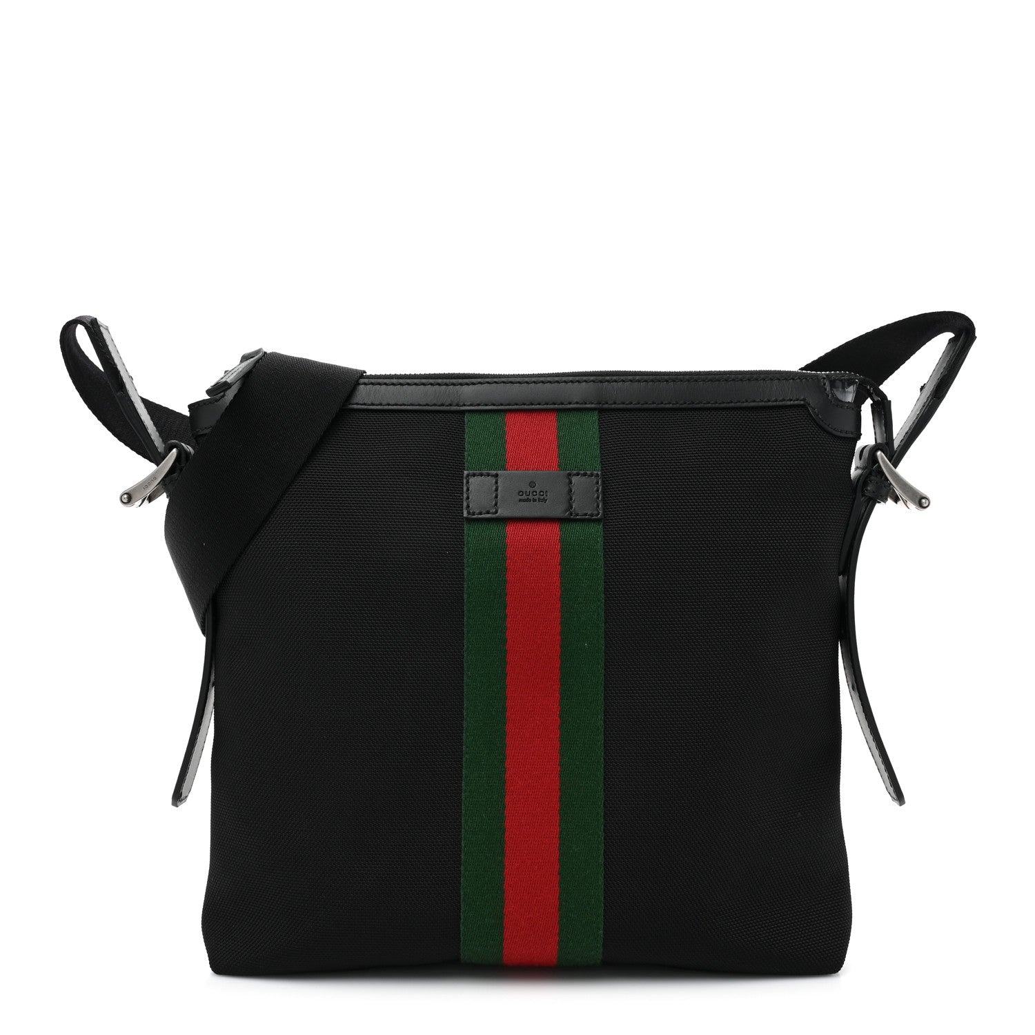 Gucci Techno Canvas Web Messenger Bag Black 1 of 8