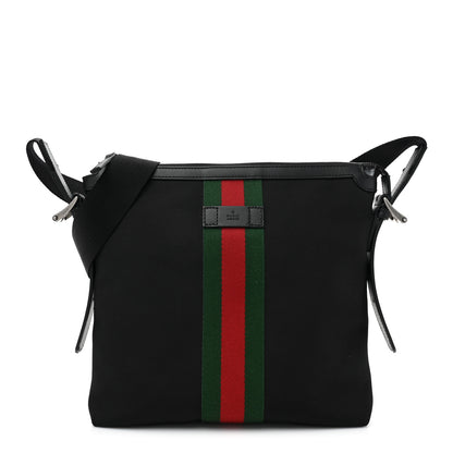 Gucci Techno Canvas Web Messenger Bag Black 1 of 8