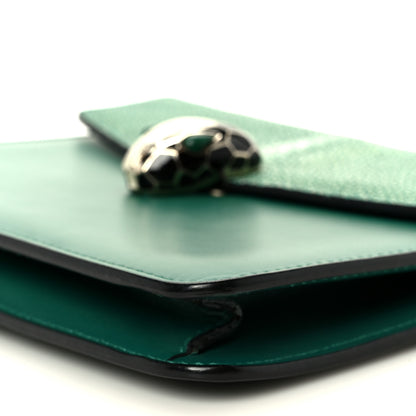 Bulgari Galuchat Calfskin Serpenti Forever Crossbody Bag Green 12 of 12