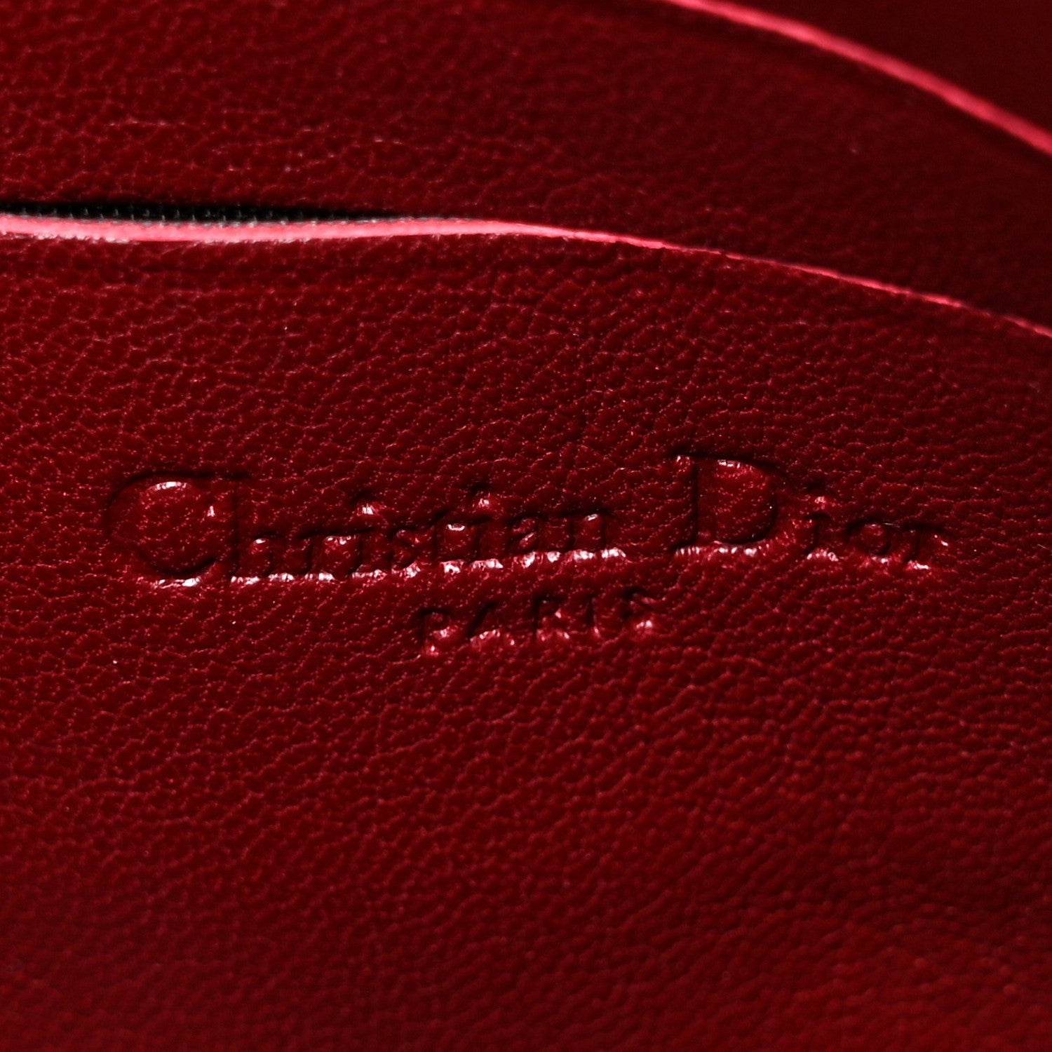 Christian Dior Patent Cannage Lady Dior Pochette in Red 5 of 8