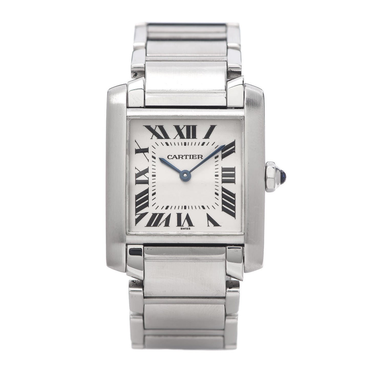 Stainless Steel 25mm Tank Francaise Quartz Watch