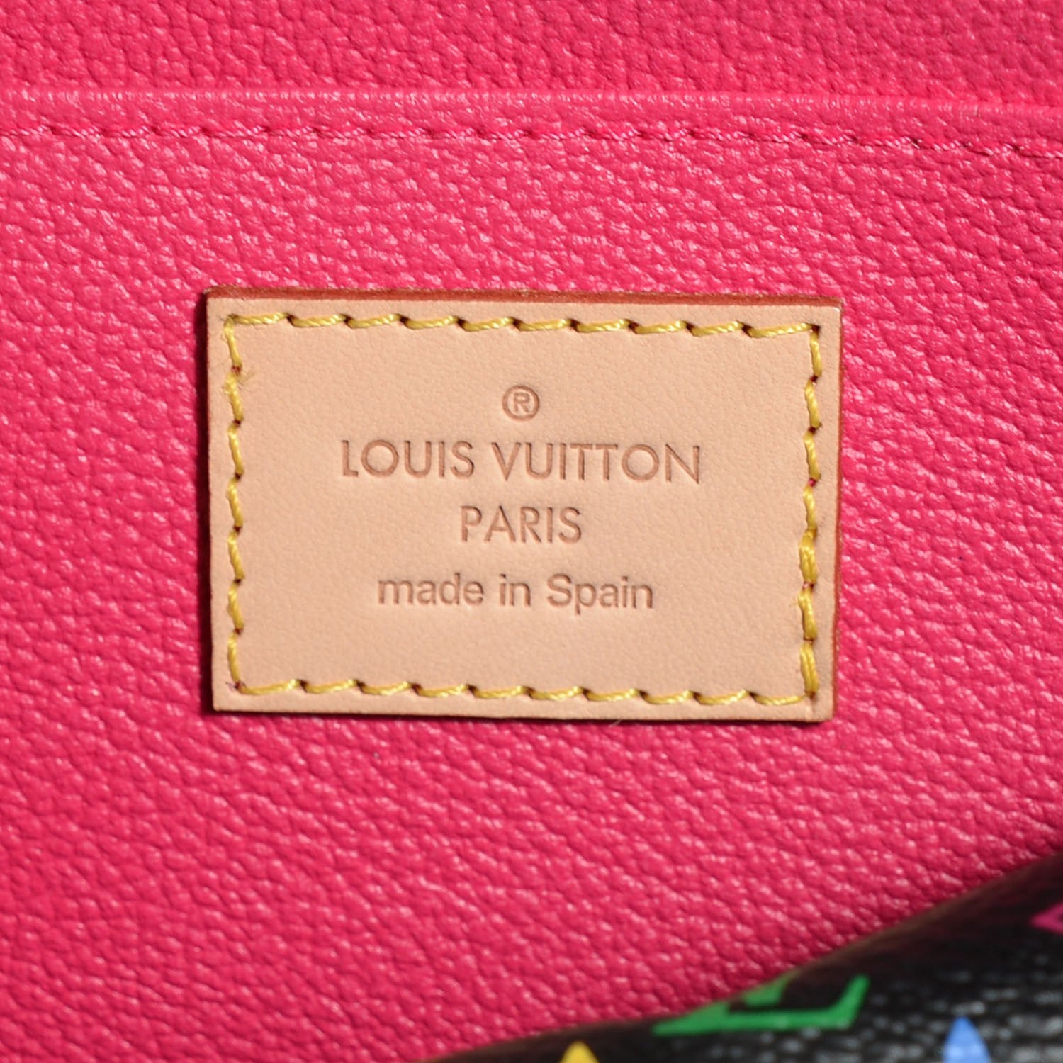 Louis Vuitton Monogram Multicolor Cosmetic Pouch Black Grenade 6 of 7