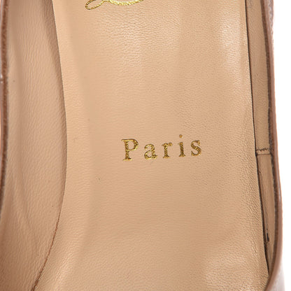 Christian Louboutin Patent Lady Peep 150 Pumps 37 Nude 9 of 15