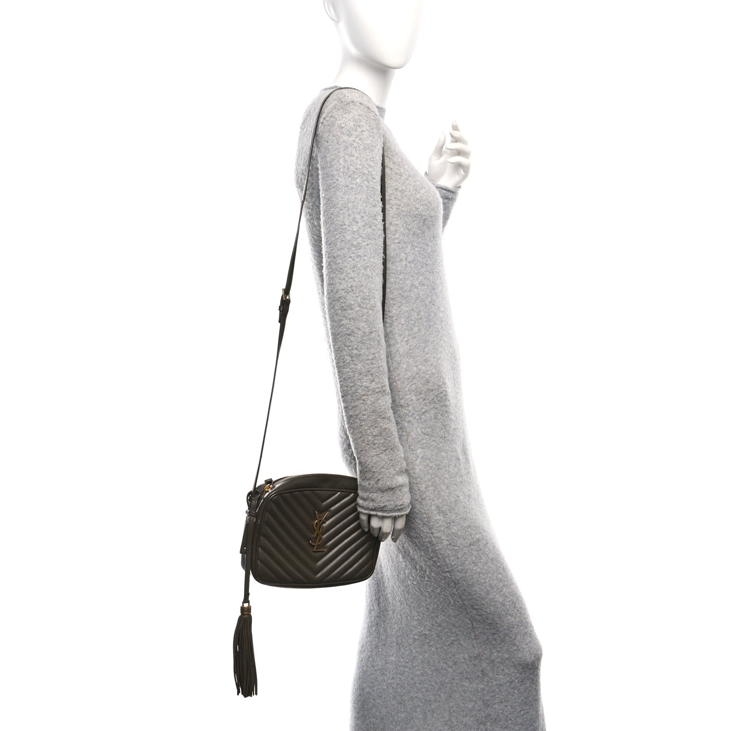 Calfskin Matelasse Monogram Lou Camera Bag Light Musk