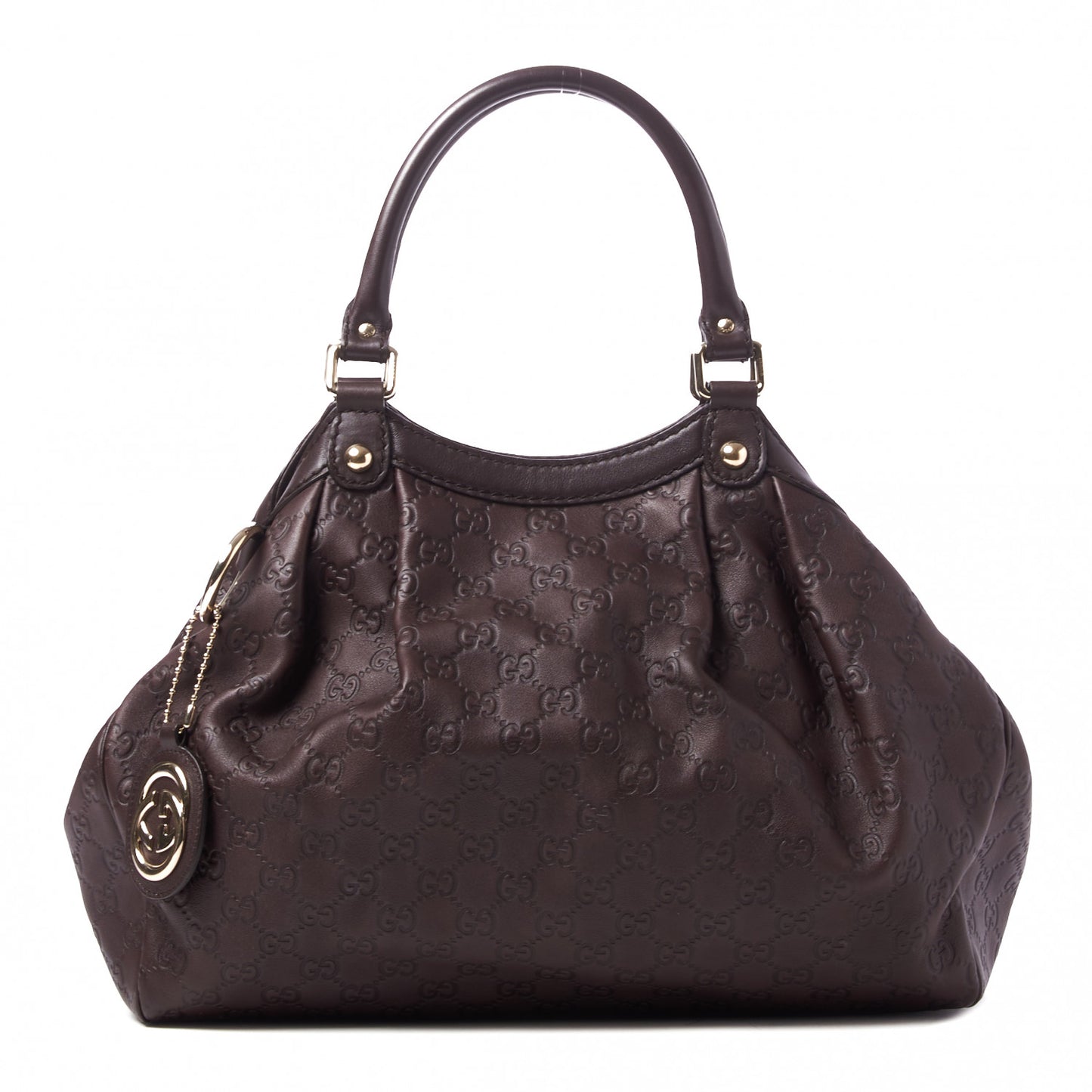 Guccissima Medium Sukey Tote Chocolate