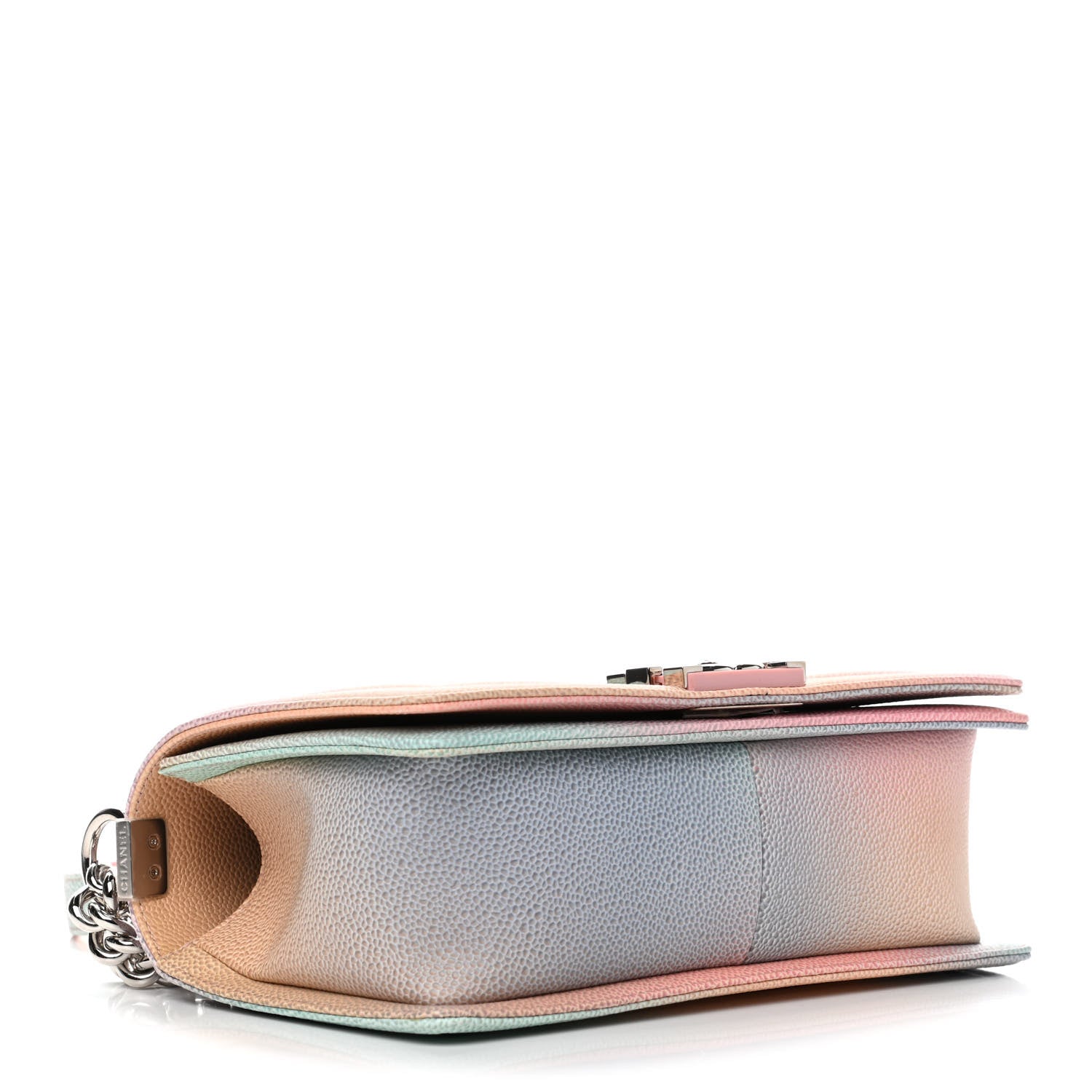 Chanel Caviar Quilted Medium Cuba Rainbow Boy Flap Pink Multicolor 3 of 4