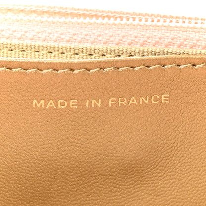 Chanel Lambskin Quilted CC Pearl Crush Wallet on Chain WOC Light Orange 7 of 12
