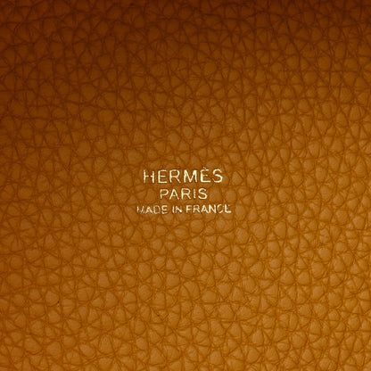 Hermes Taurillon Clemence Picotin Lock 18 PM Jaune Ambre 6 of 10
