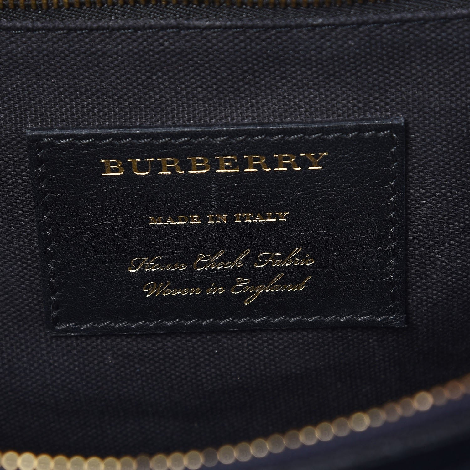 Burberry Calfskin House Check Medium Banner Tote Ink Blue 7 of 8