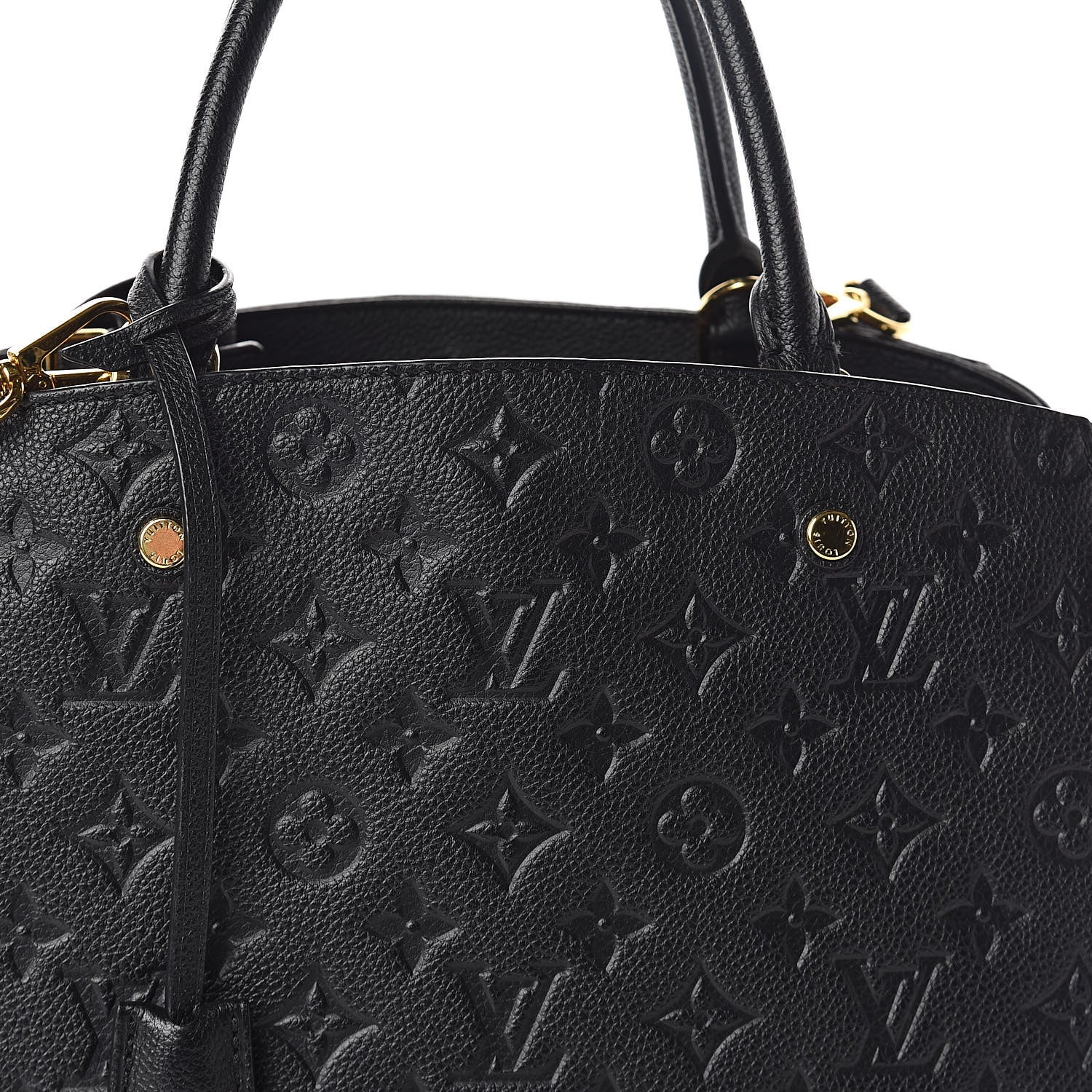 Louis Vuitton Empreinte Montaigne MM Black 7 of 9