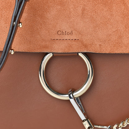 Chloe Suede Calfskin Medium Faye Shoulder Bag Tobacco 11 of 11