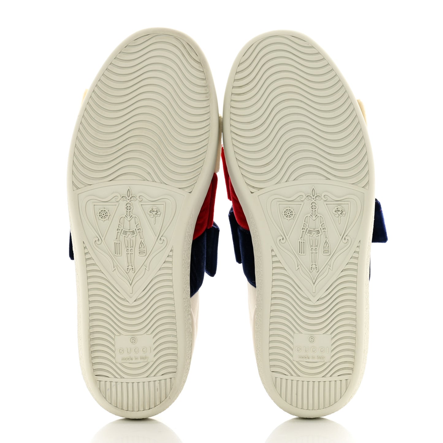 Calfskin Velvet Womens Bow Ace Sneakers 35 White