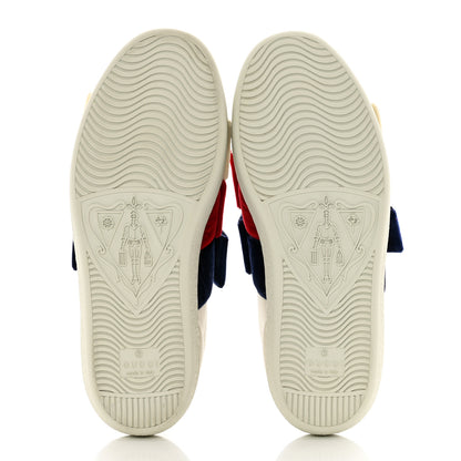 Gucci Calfskin Velvet Womens Bow Ace Sneakers 35 White 6 of 10