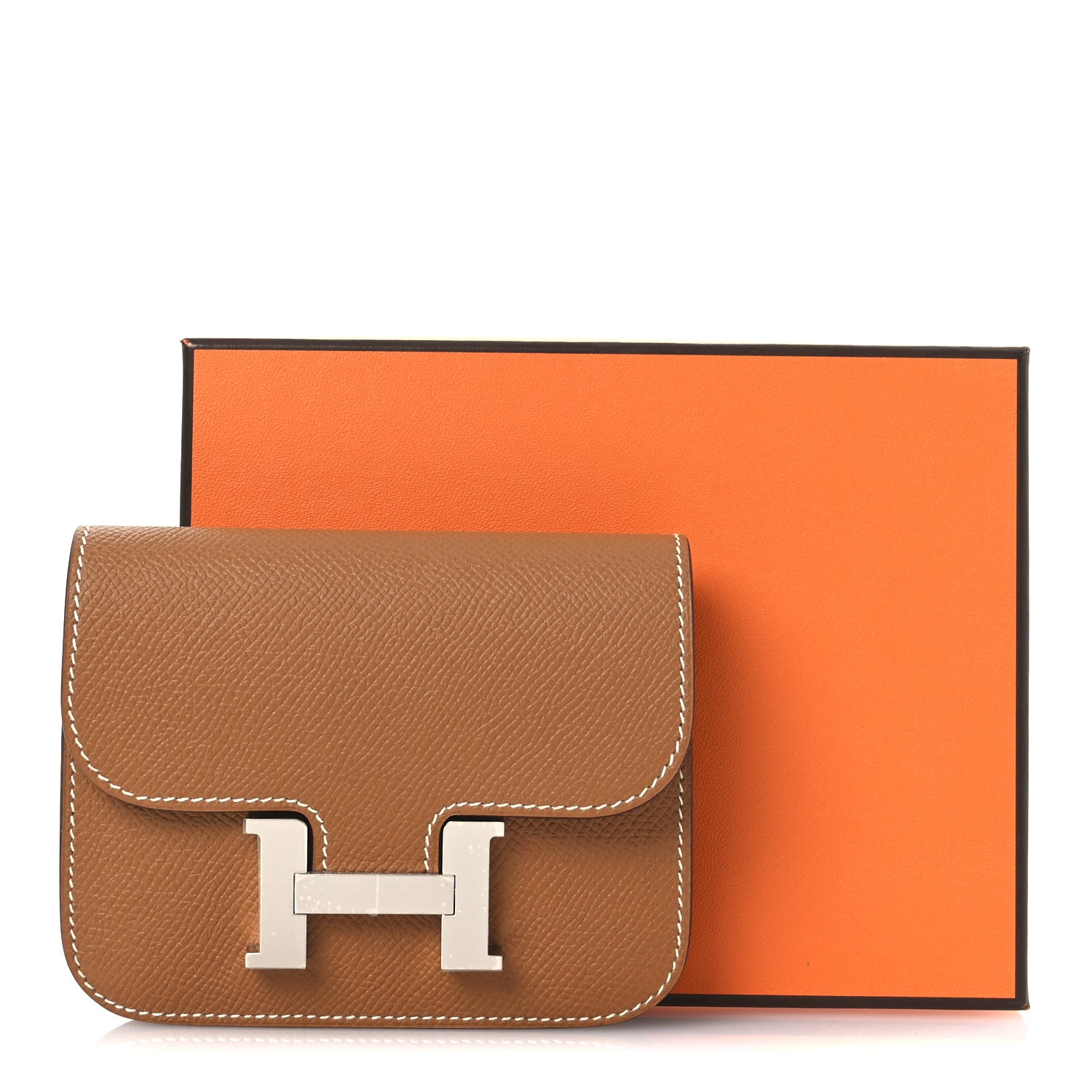 Hermes Epsom Constance Slim Wallet Gold 10 of 10