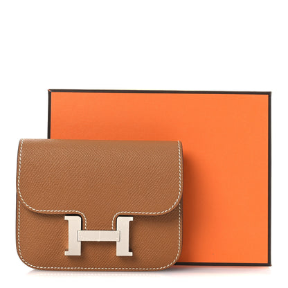 Hermes Epsom Constance Slim Wallet Gold 10 of 10
