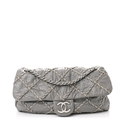 Chanel Calfskin Ultra Stitch Oversized Flap Grey 1 of 10