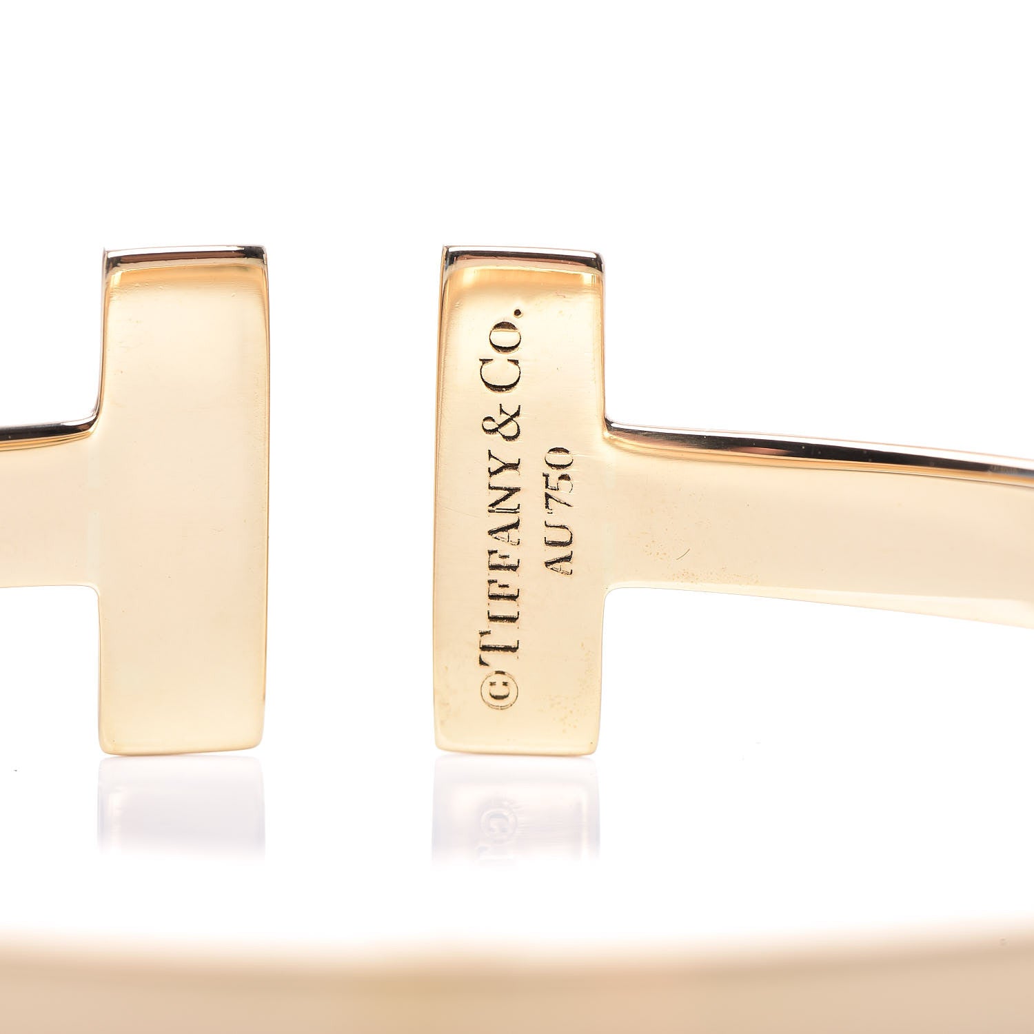 Tiffany 18K Yellow Gold T Square Bracelet 4 of 4