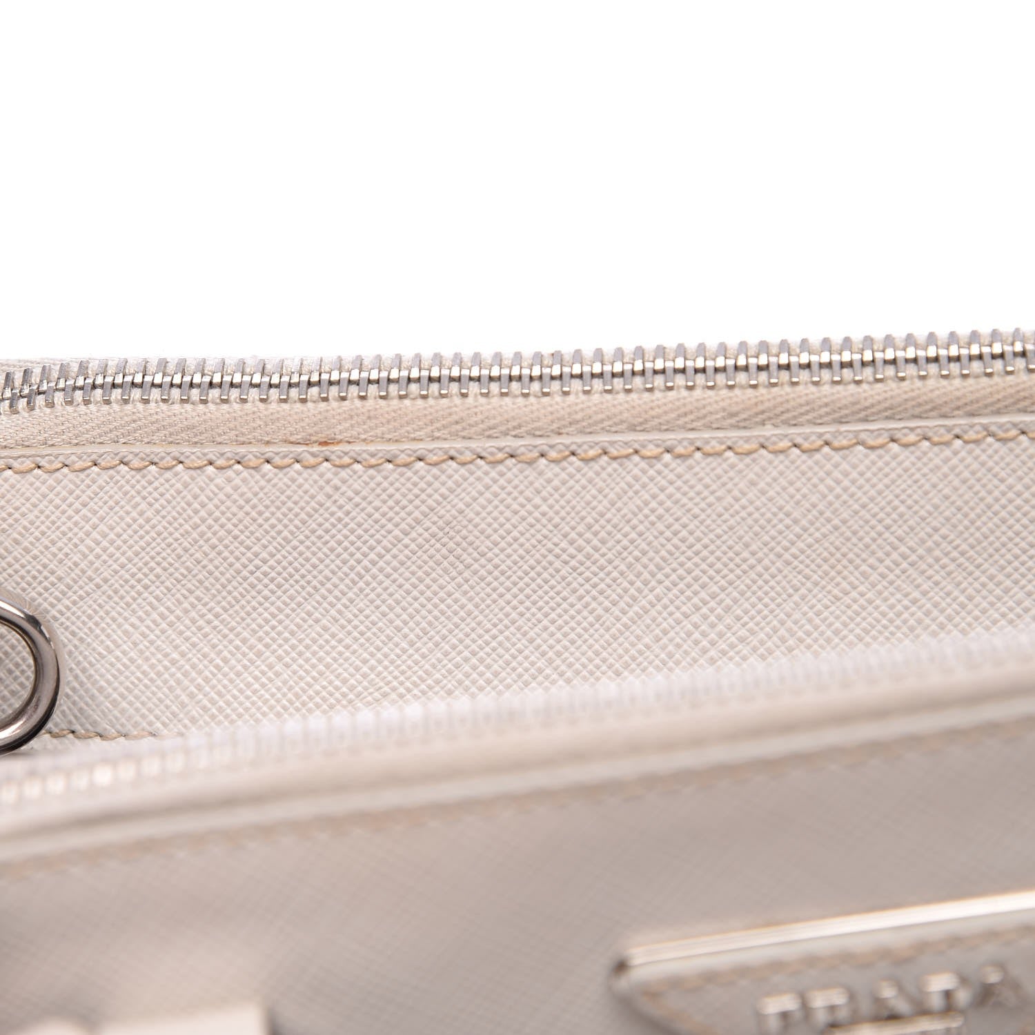 Prada Saffiano Small Galleria Double Zip Tote Bianco 10 of 14