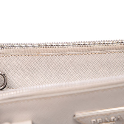 Prada Saffiano Small Galleria Double Zip Tote Bianco 10 of 14