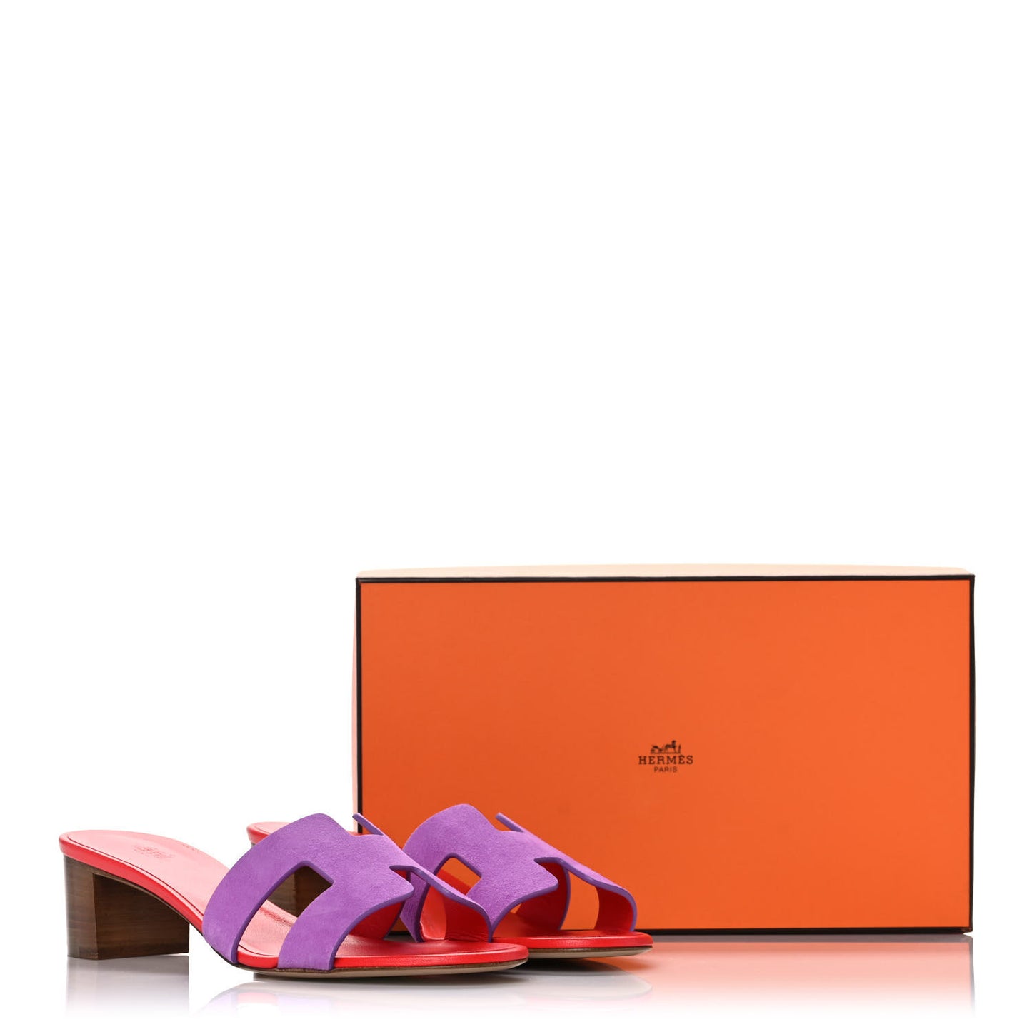 Suede Goatskin Oasis Sandals 39 Violet Parme