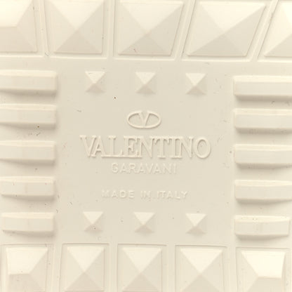 Valentino Garavani Calfskin Untitled Rockstud Slide Sneakers 38 White 8 of 9
