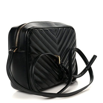 Saint Laurent Calfskin Matelasse Monogram Lou Camera Bag Black 3 of 10