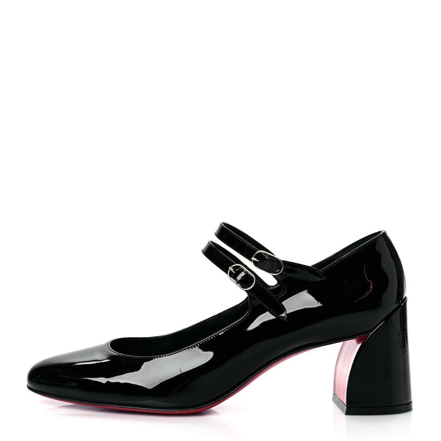 Christian Louboutin Patent Miss Jane Mary Janes 55 Pumps 40.5 Black 1 of 7