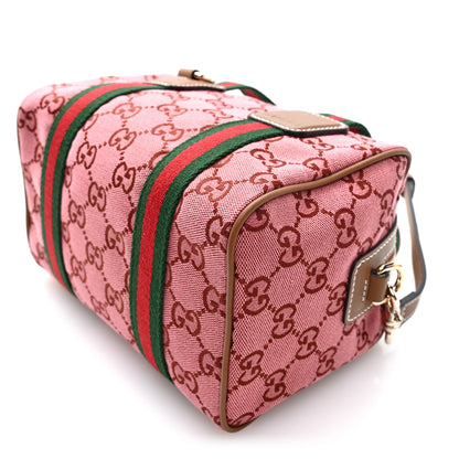 Gucci GG Supreme Web Mini GG Top Handle Bag Pink Beige 10 of 10