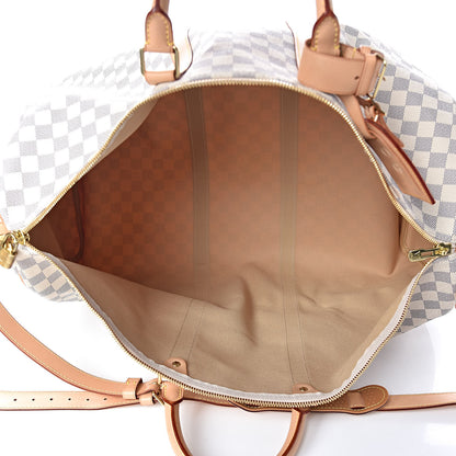 Louis Vuitton Damier Azur Keepall Bandouliere 55 5 of 14