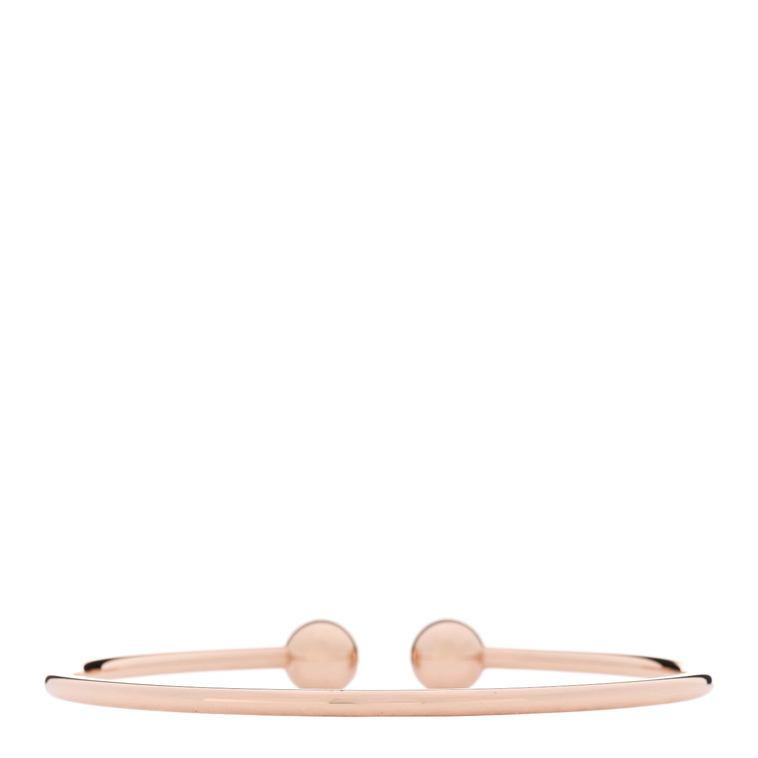 Tiffany 18K Rose Gold 8mm HardWear Ball Wire Bracelet 2 of 5