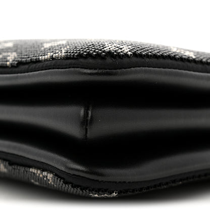 Louis Vuitton Satin Beaded Embroidered Monogram Coussin BB Black 17 of 17